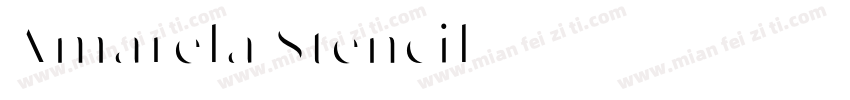 Amarela Stencil字体转换